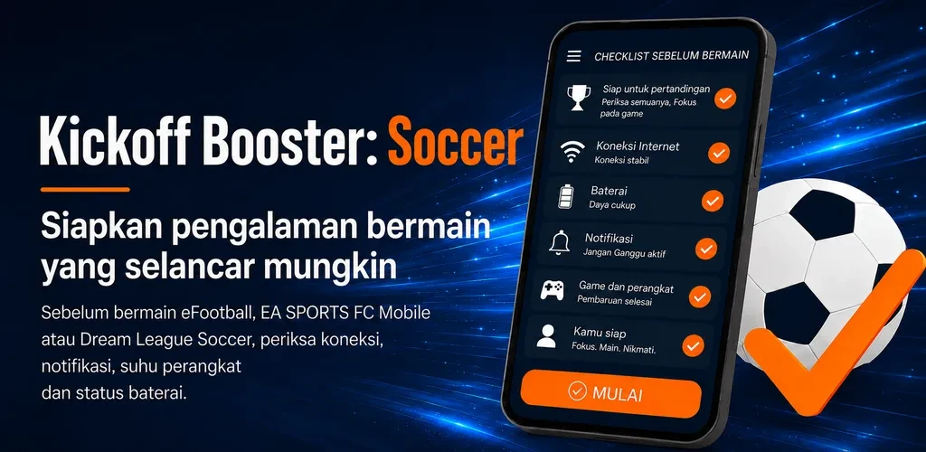Gambar aplikasi Kickoff Booster: Soccer dengan panduan pemeriksaan sebelum pertandingan